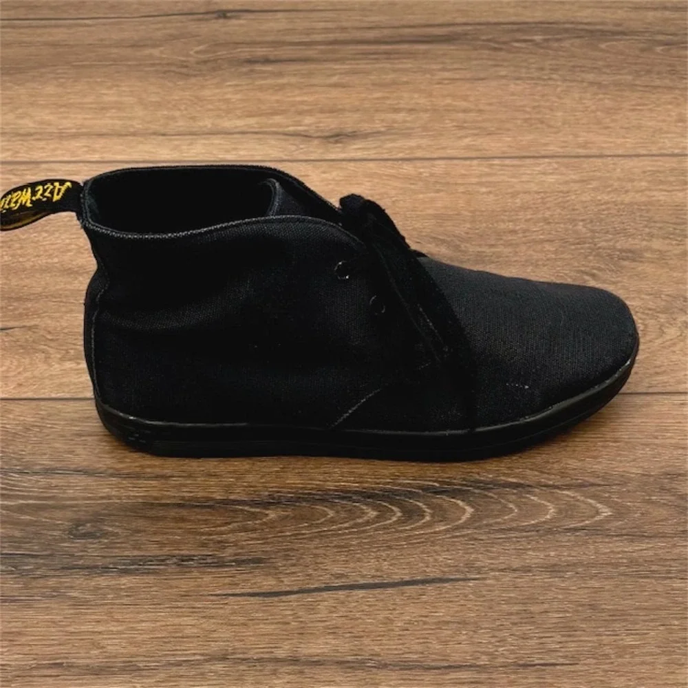 Dr Martens Henrie Men's Size 9 Black Canvas Chukka Boots High Top Sneakers